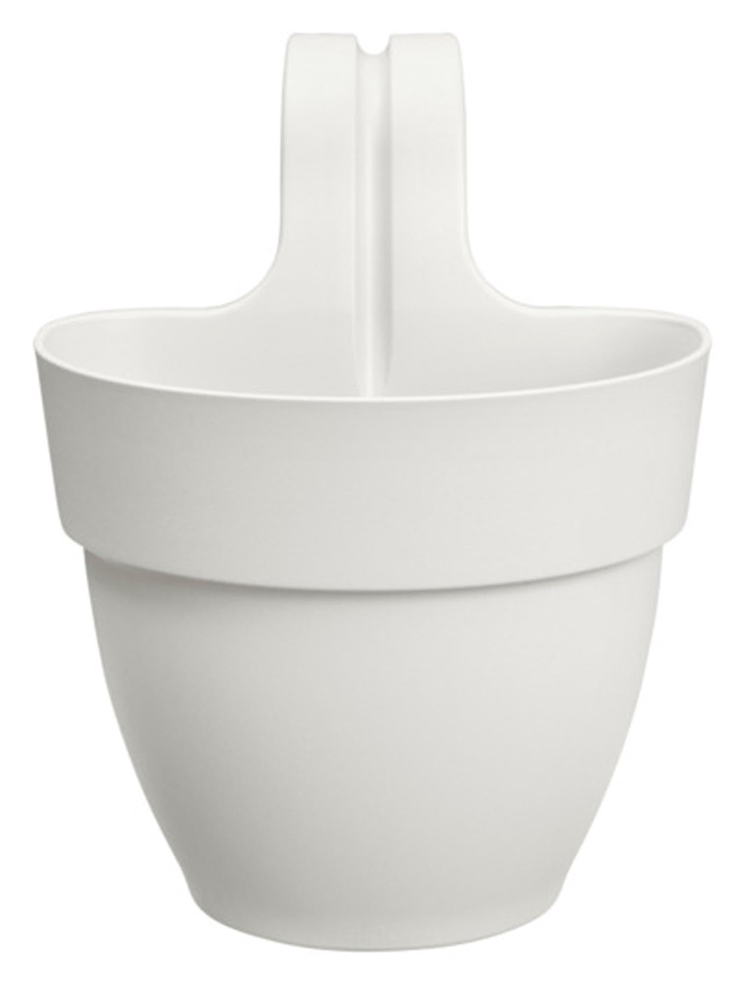 Entdecken Sie den ELHO Balkonkasten Vibia Campana easy hanger S in Weiß (24x24x27 cm) – umweltfreundlich, langlebig und mit innovativer easy hanger Funktion für einfache Montage. Perfekt für Balkon und Terrasse!