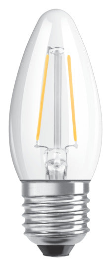 OSRAM LED-Lampe Retrofit Classic B E27 4.8W 470lm dimmable clear Warm White in  präsentiert im Onlineshop von KAQTU Design AG. Leuchtmittel ist von OSRAM
