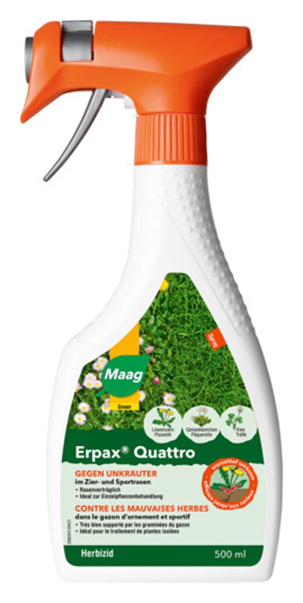 MAAG Spray Erpax Quattro gegen Unkraut 500 ml in präsentiert im Onlineshop von KAQTU Design AG. Reinigungsmittel ist von MAAG