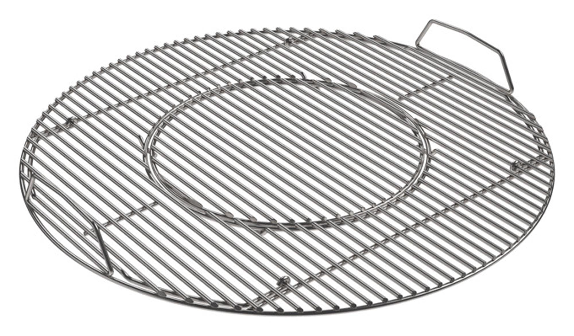 Hochwertiges Edelstahl-Grillrost für RÖSLE F60, bietet grosse Grillfläche, gleichmässige Hitzeverteilung, pflegeleicht und temperaturbeständig.