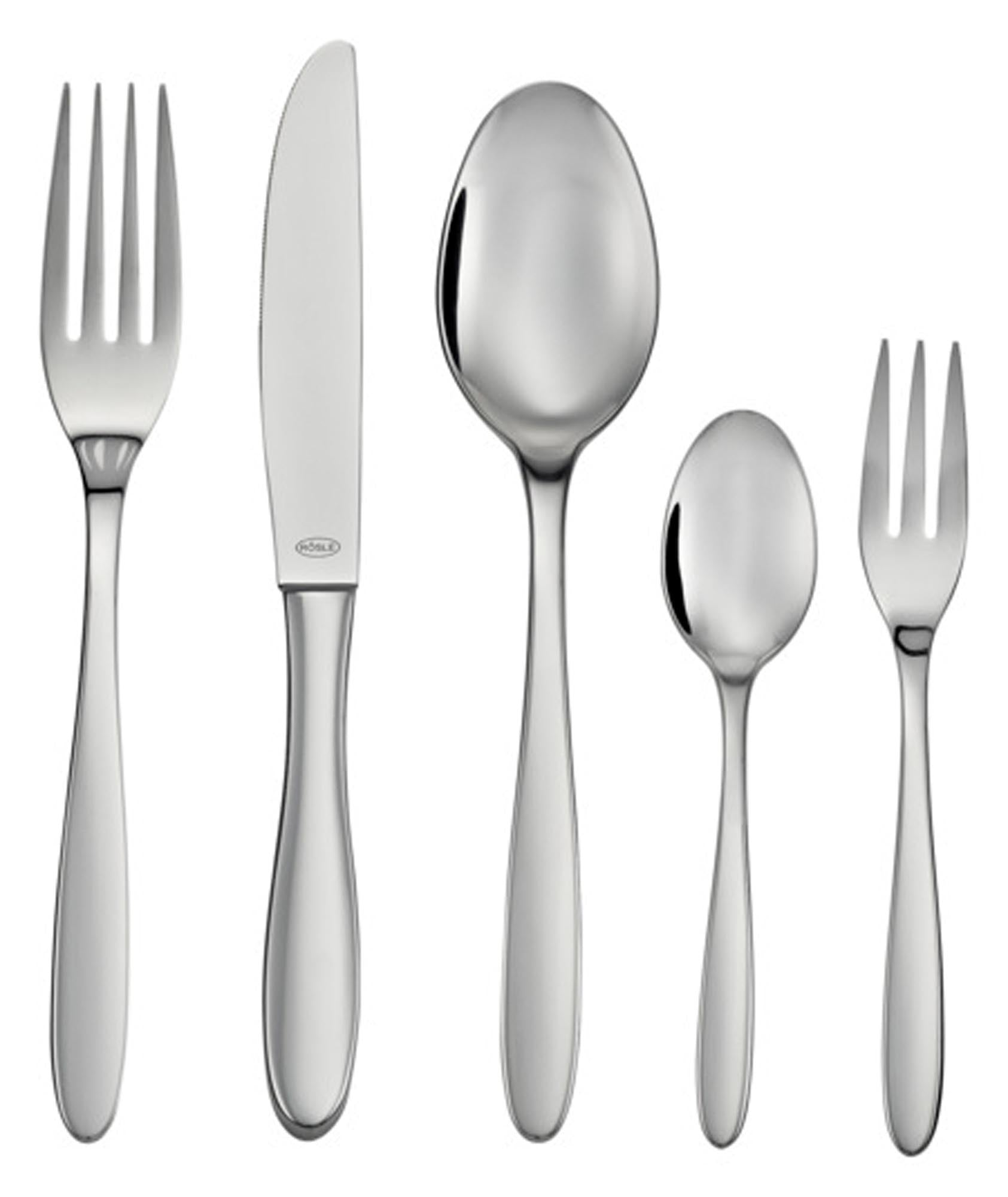 Elegantes 30-teiliges Besteckset von RÖSLE: Hochwertiger Edelstahl, zeitloses Design, ideal für jeden Anlass.