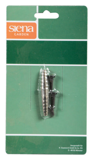 Hochwertige Ersatzschraube und Feder für die SIENA GARDEN Bypassschere 7-RG. Perfekte Passform für präzise Schnitte im Garten.