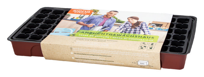 Optimales Anzuchthaus XL von SIENA GARDEN: 72 Mulden für Setzlinge, stabile Haube für ideales Mikroklima. Perfekt für Garten und Balkon!