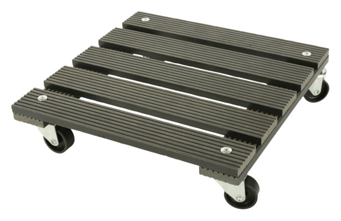 SIENA GARDEN Pflanzenroller WPC 30x30 cm anthrazit in präsentiert im Onlineshop von KAQTU Design AG. Pflanzentopfzubehör ist von SIENA GARDEN