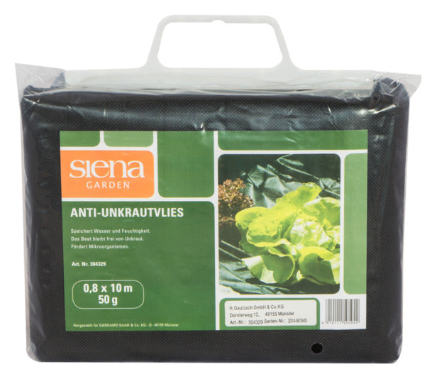 SIENA GARDEN Unkrautvlies 0.8x10 m 50 g/m² schwarz in präsentiert im Onlineshop von KAQTU Design AG. Gartenpflege ist von SIENA GARDEN