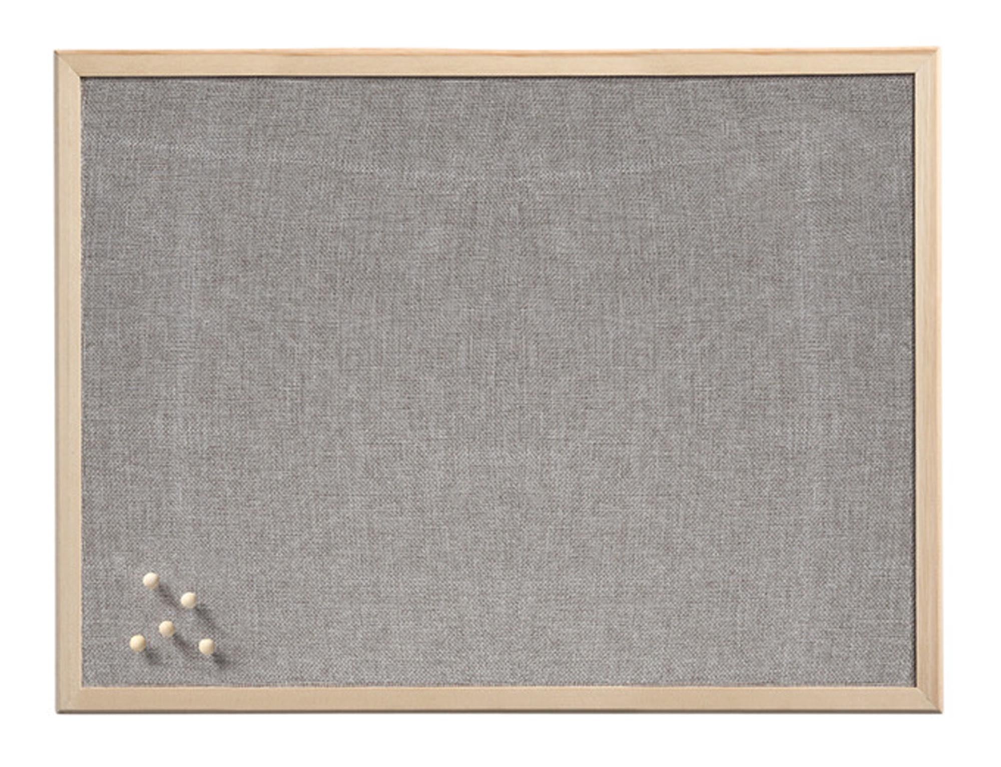 Entdecken Sie die ZELLER PRESENT Pinnwand 60x80 cm aus Leinen und Kiefer – ideal für Notizen, Erinnerungen und stilvolle Organisation.