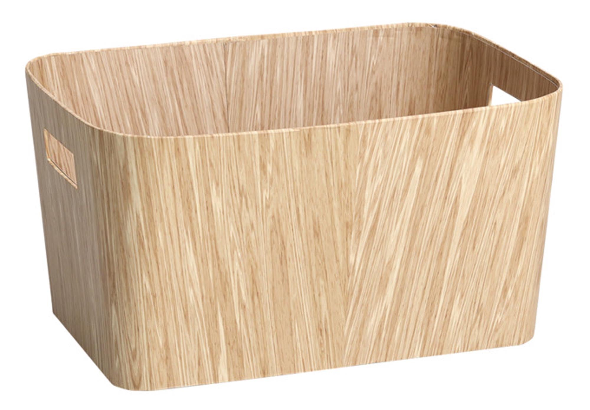 Elegante ZELLER PRESENT Aufbewahrungsbox Wood (24x35x18 cm) aus robustem Holz für stilvolle Ordnung in jedem Raum. Ideal für Kleidung, Spielzeug und mehr.