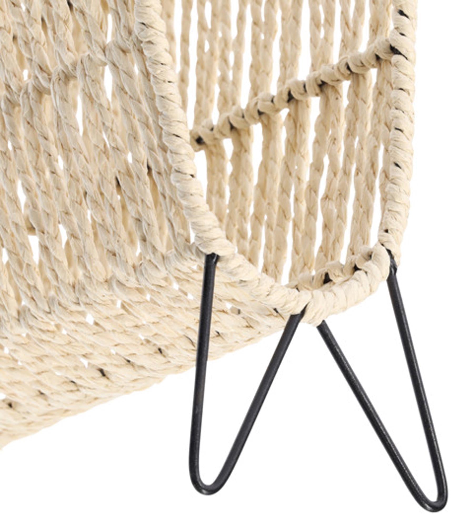 Stilvoller Boho-Zeitungsständer von ZELLER PRESENT, 16.5x38x30 cm, für Ordnung und modernes Design.