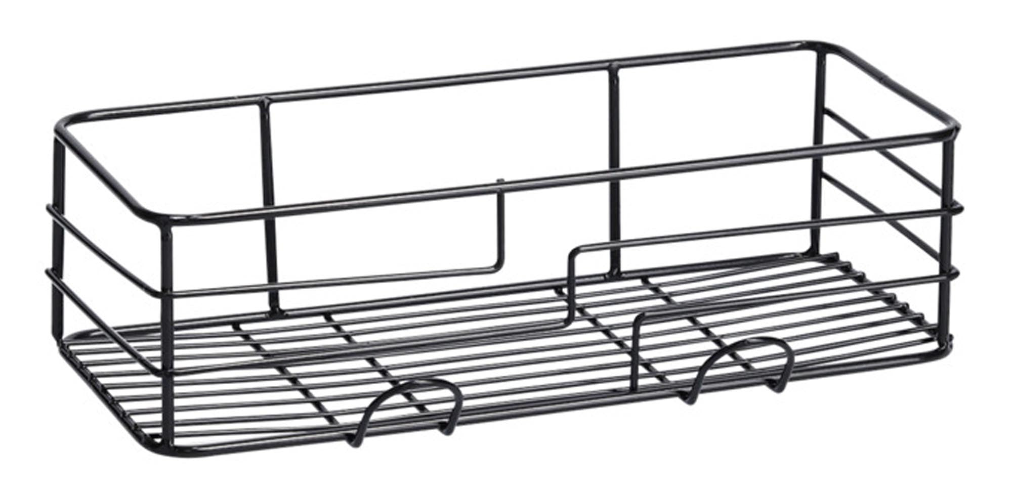 Entdecken Sie das ZELLER PRESENT Wandregal aus robustem Metall in Schwarz (28x14x8.5 cm) für platzsparende Aufbewahrung im Badezimmer. Modern und funktional!