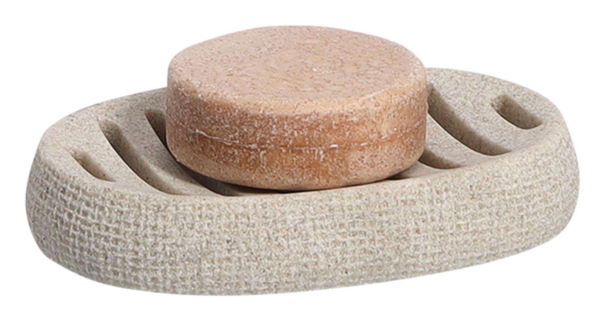 Stilvolle Seifenschale aus Naturmaterial, 9x13x4.5 cm von ZELLER.