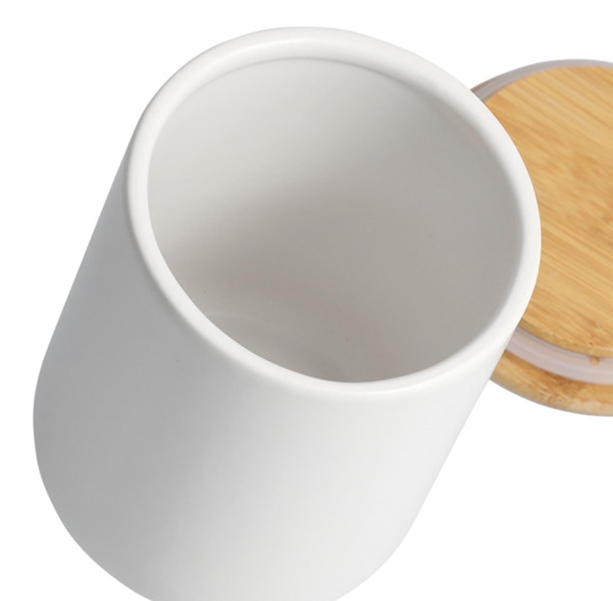 Stilvolle 670 ml Vorratsdose aus Glas mit Bambusdeckel von ZELLER PRESENT – ideal für Reis, Nudeln, Snacks. Nachhaltig und luftdicht.