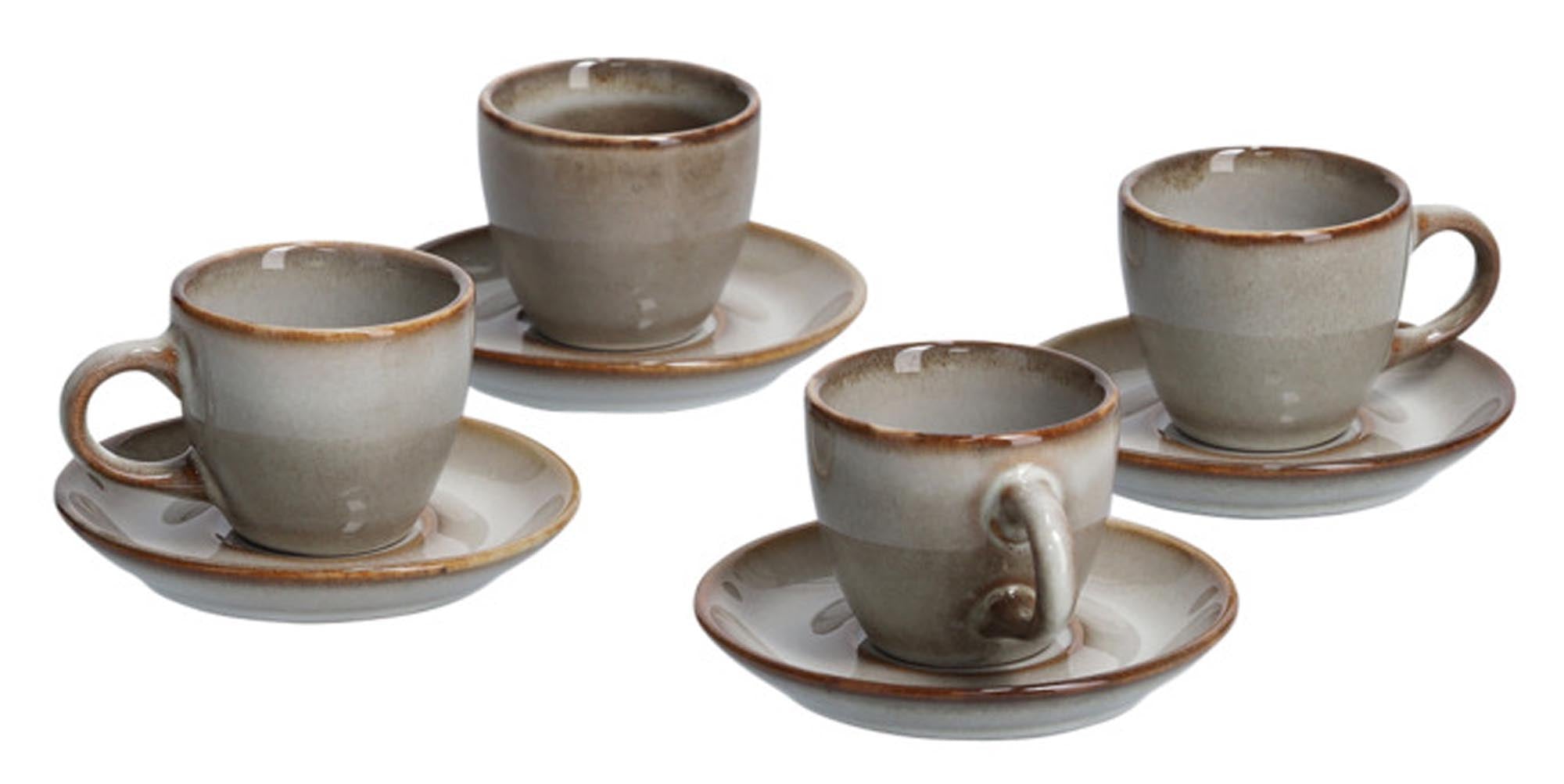 Entdecken Sie das ZELLER PRESENT Espressotassen-Set aus hochwertiger Keramik. 8-teilig, ideal für Kaffeeliebhaber, langlebig und stilvoll.