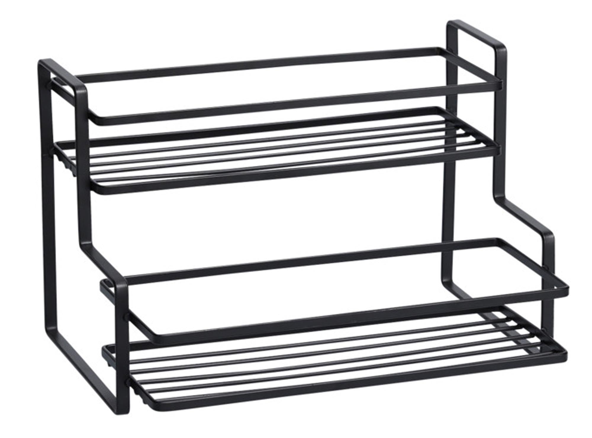 Praktisches ZELLER PRESENT Regal aus Metall in Schwarz (20x26x17 cm) für Küche und Haushalt. Ideal als Gewürzregal, stabil und sofort einsatzbereit.