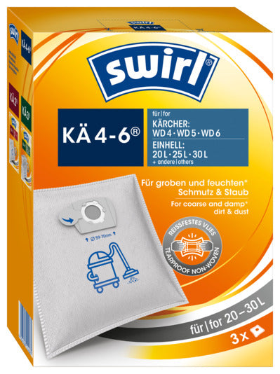 SWIRL Staubsäcke KÄ 4-6 Wet & Dry in präsentiert im Onlineshop von KAQTU Design AG. Haushaltshilfen ist von SWIRL