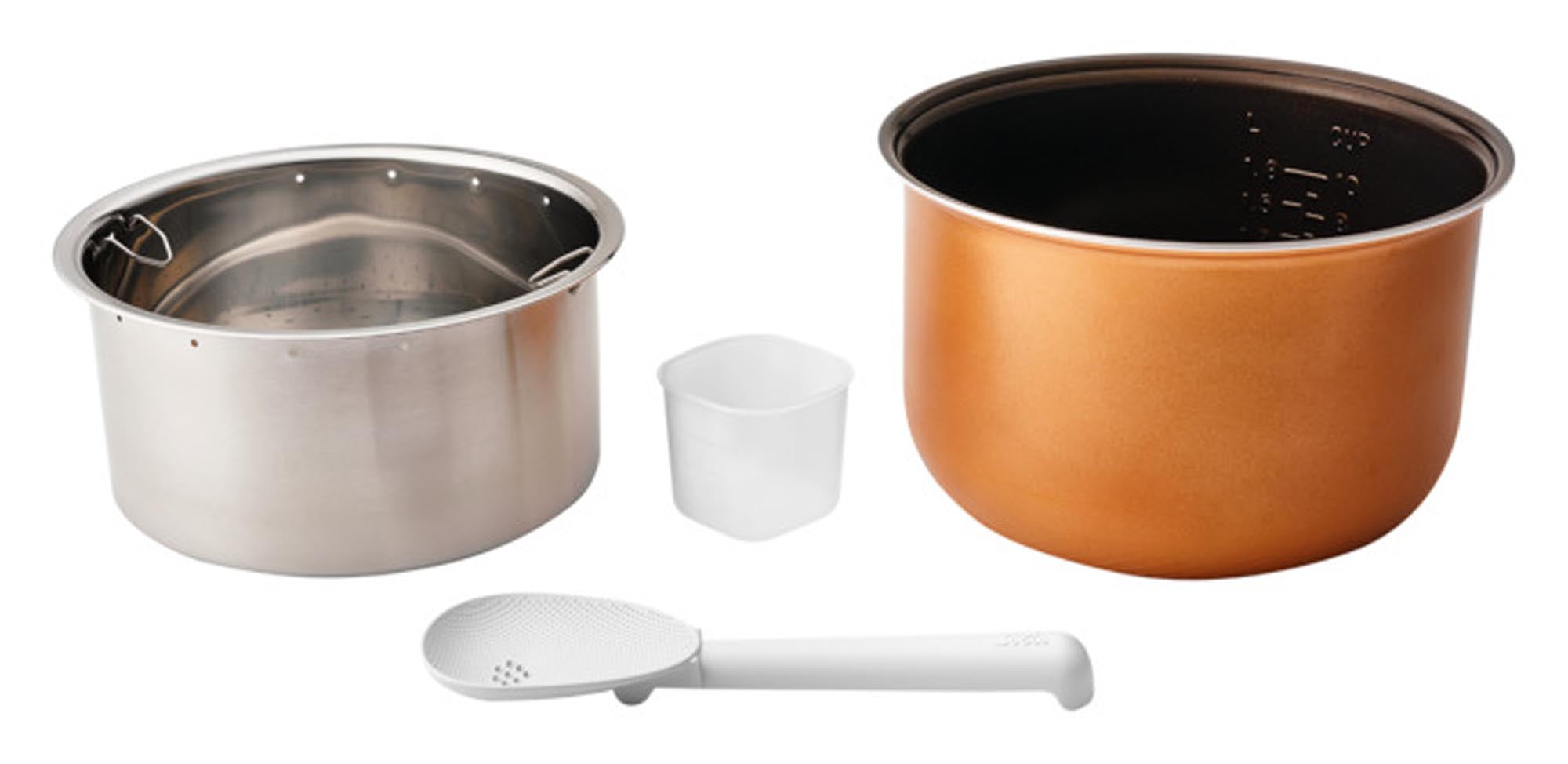 Vielseitiger SOLIS Reis- und Kartoffelkocher 8161: 1,8L, Edelstahl, antihaft, Sichtfenster, Warmhaltefunktion, kompakt.