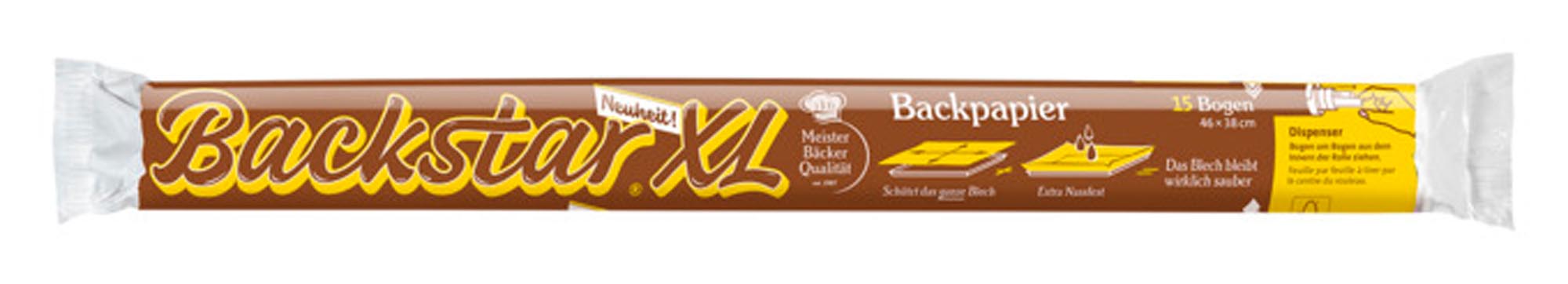 Entdecken Sie das BACKSTAR Backpapier XL: 15 Bögen (46x38 cm) für perfektes Backen, hohe Hitzebeständigkeit und einfache Reinigung. Ideal für alle Kochliebhaber!
