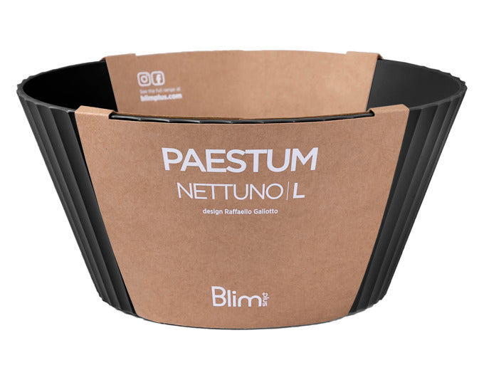 Entdecken Sie die BLIM PLUS Schüssel Nettuno Gr. L in elegantem Schwarz (ø 25 cm, H 12 cm) – ideal für Zubereitung, Aufbewahrung und stilvolles Servieren.