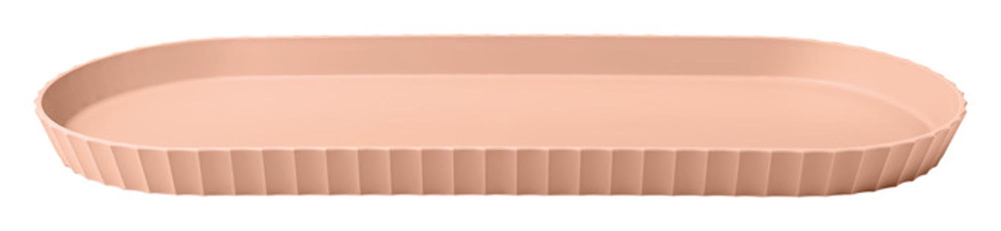 Entdecken Sie das stilvolle BLIM PLUS Tablett Minerva L in Pink Sand (51x20.5 cm) – perfekt für jeden Anlass, pflegeleicht und vielseitig einsetzbar.