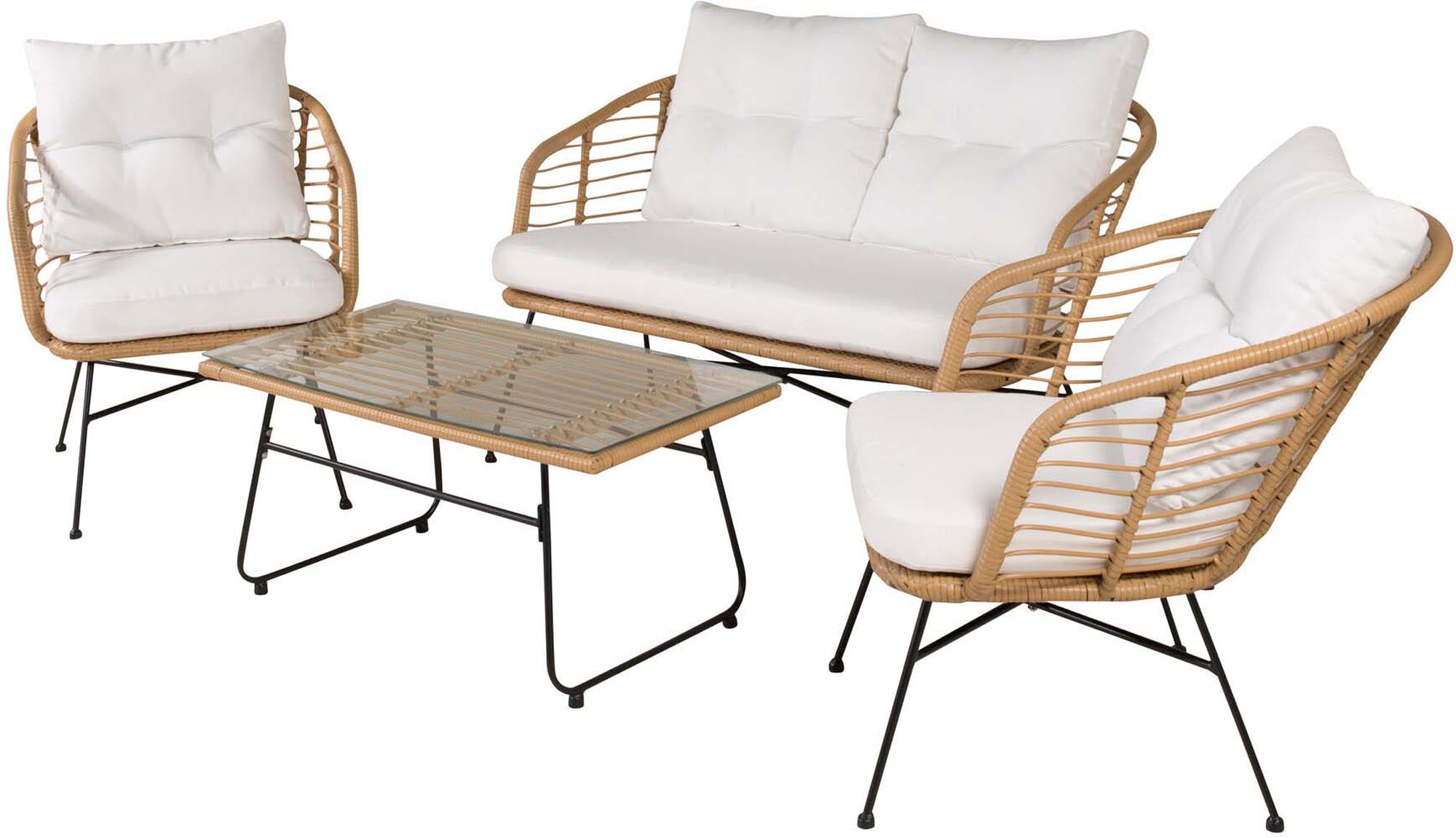 Viga Sofa Outdoorset 90cm in Natur präsentiert im Onlineshop von KAQTU Design AG. Loungeset ist von Venture Home