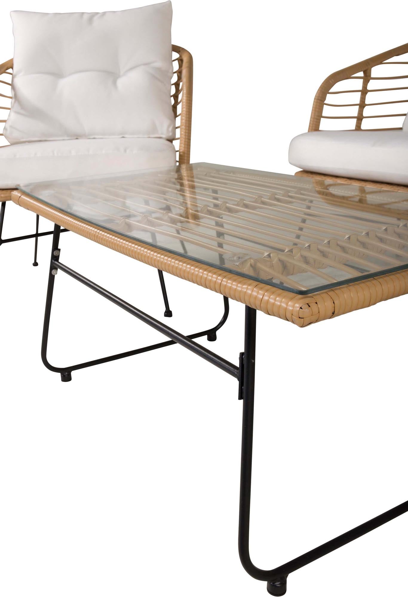 Viga Sofa Outdoorset 90cm in Natur präsentiert im Onlineshop von KAQTU Design AG. Loungeset ist von Venture Home