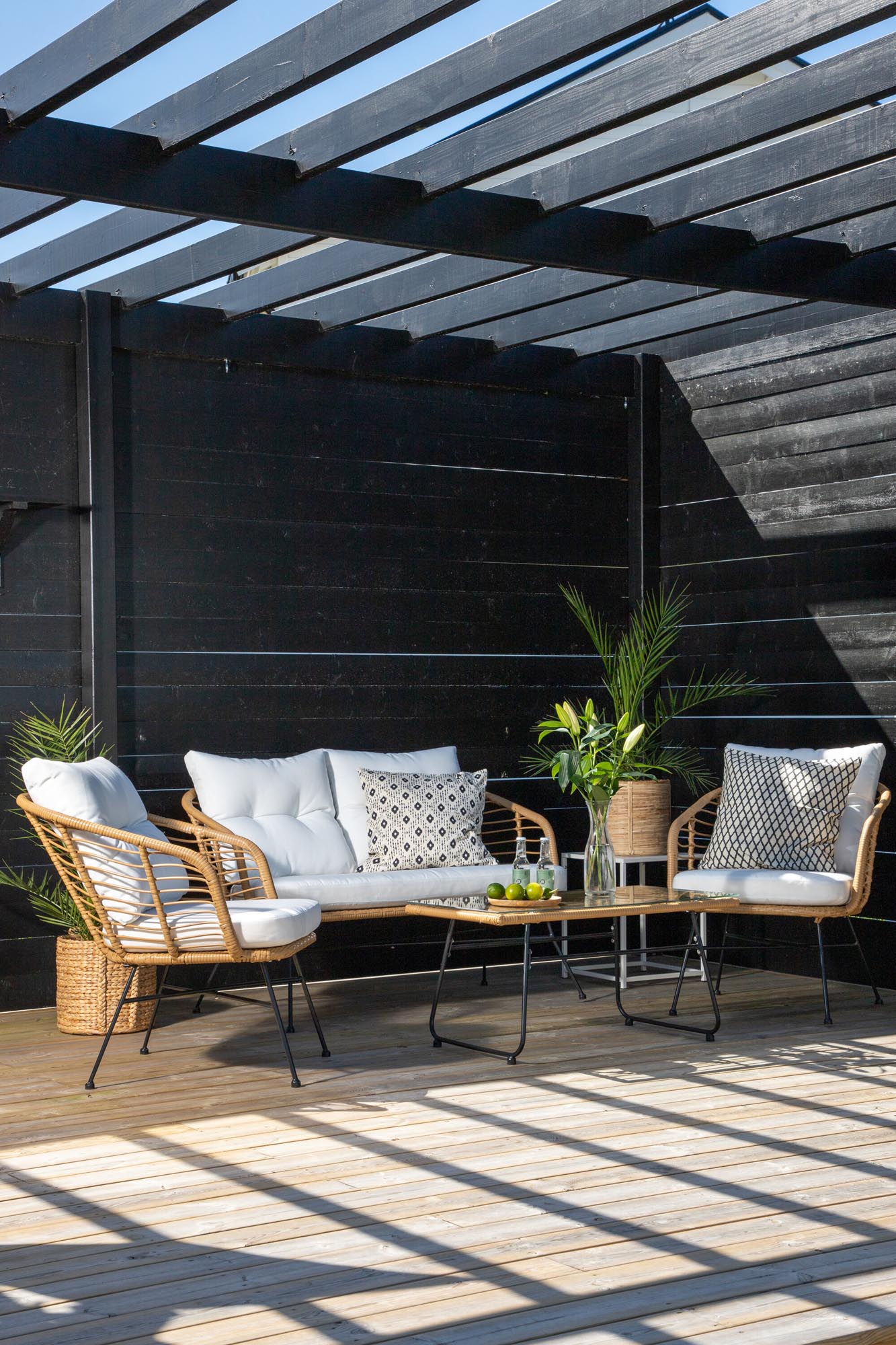 Viga Sofa Outdoorset 90cm in Natur präsentiert im Onlineshop von KAQTU Design AG. Loungeset ist von Venture Home