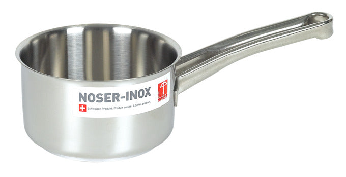 NOSER Saucenpfanne Standard ohne Deckel ø 12 cm in  präsentiert im Onlineshop von KAQTU Design AG. Topf ist von NOSER-INOX