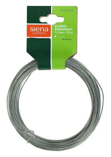 SIENA GARDEN Blumendraht verzinkt 15 m ø 1.5 mm in präsentiert im Onlineshop von KAQTU Design AG. Gartenutensilien ist von SIENA GARDEN