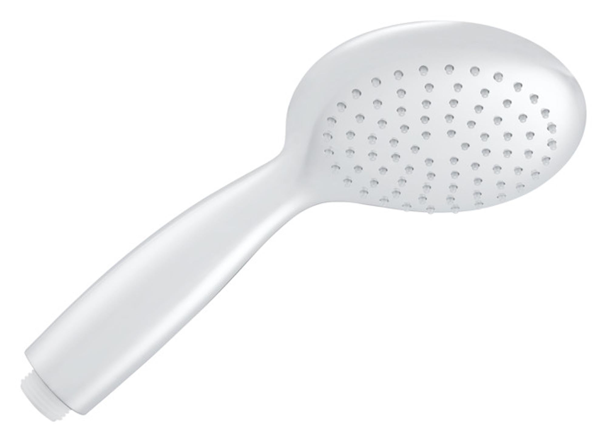 DIAQUA Brausegriff Sabik PCR weiss 1/2" - elegantes, ergonomisches Design, pflegeleicht, nachhaltig und einfach zu installieren für Ihr Badezimmer.