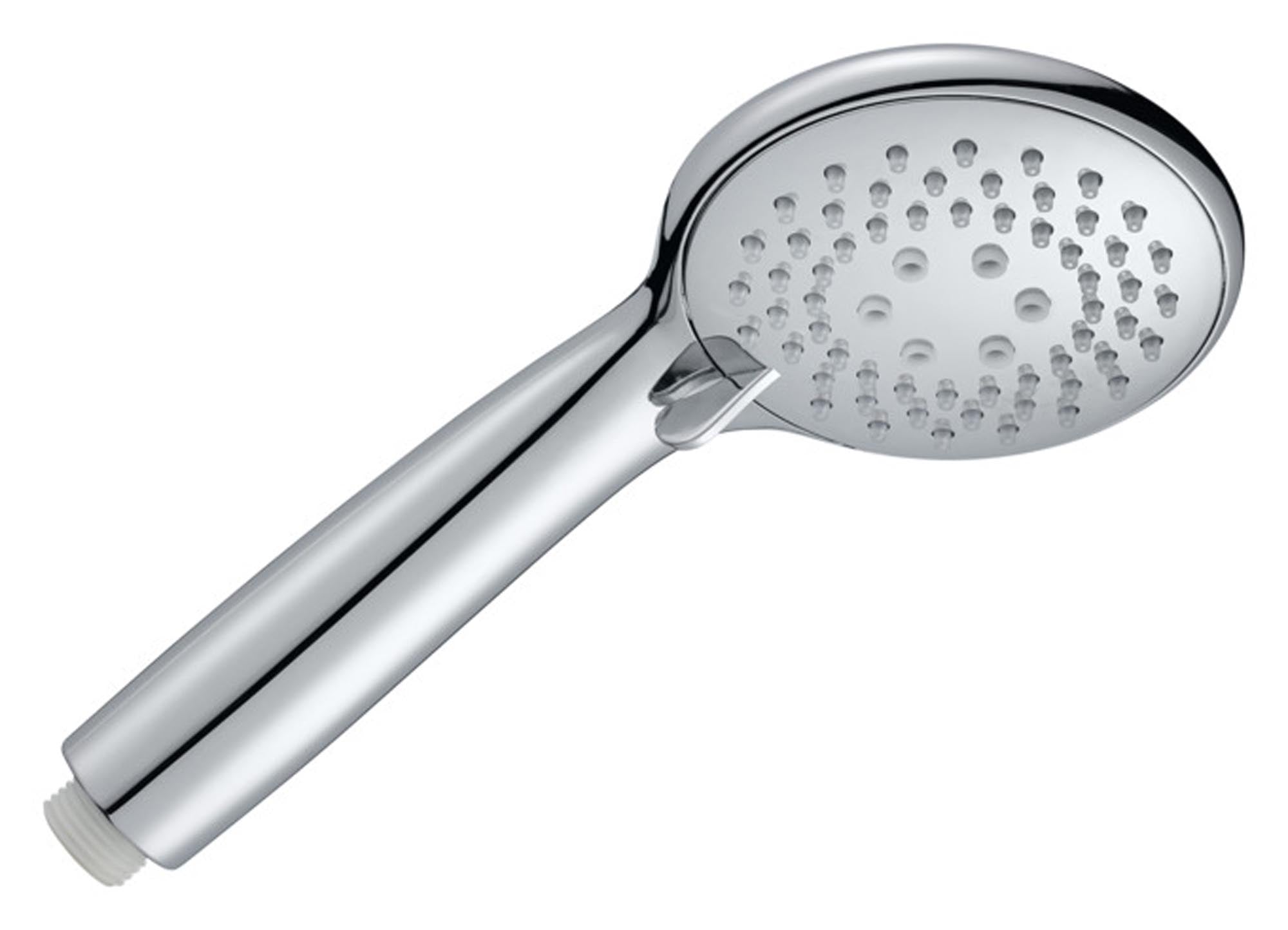 Entdecken Sie den DIAQUA Brausegriff Sabik Tre PCR 1/2" mit 3 Jets: umweltfreundlich, ergonomisch und elegant für Ihr modernes Badezimmer.