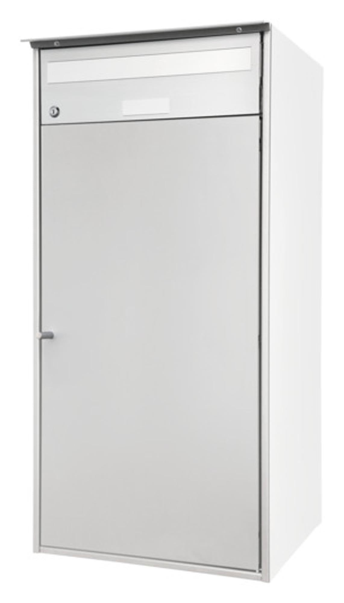 Eleganter Briefkasten Flims Alu 100 von HUBER: Hochwertige Aluminiumverarbeitung, wetterfest, mit großzügigem Einwurf und sicherem Schloss. Perfekt für Ihr Zuhause.