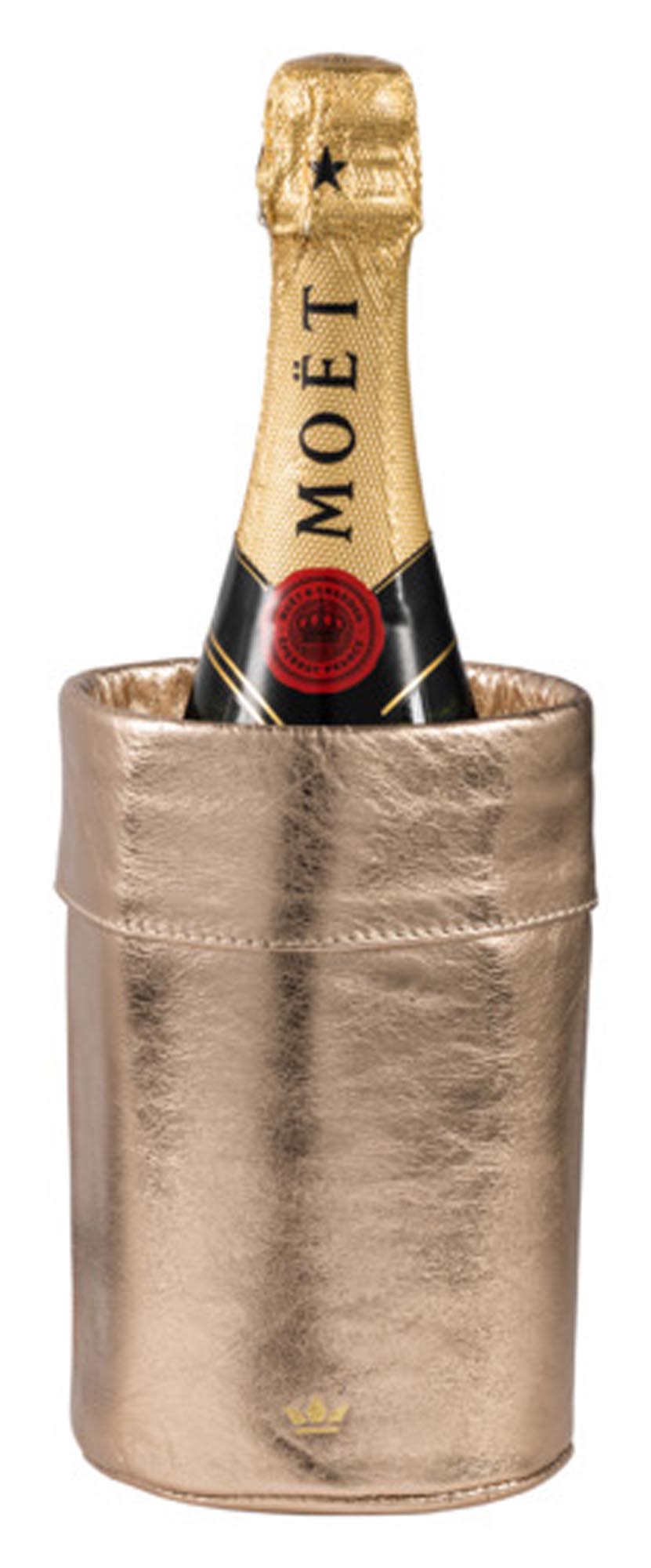 Exklusiver DUTCHDELUXES Weinkühler aus Leder für edle Momente.