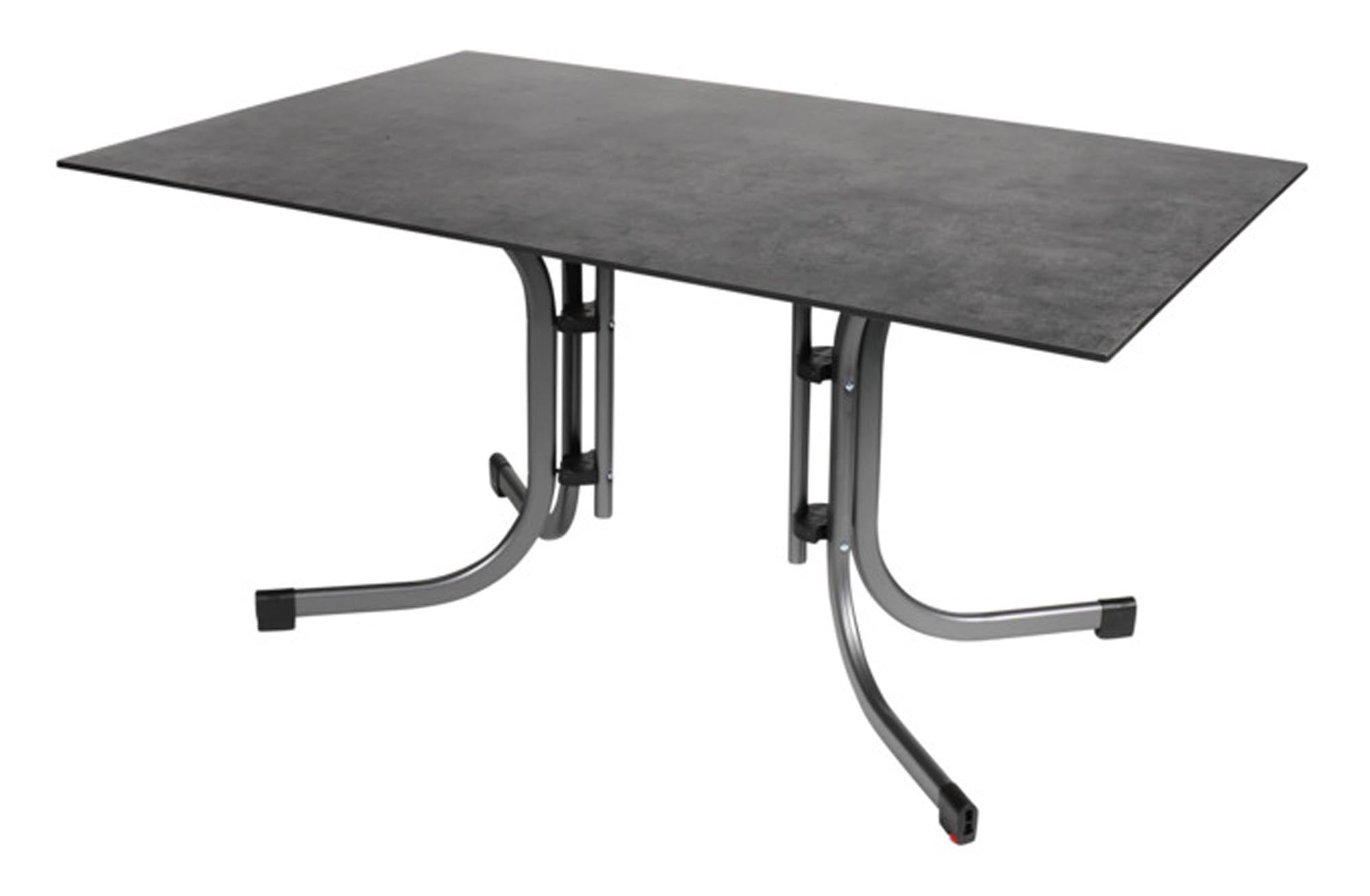 Entdecken Sie den SIENA GARDEN Klapptisch HPL stone 120x80 cm – ideal für Garten, Picknick und Outdoor-Events. Wetterfest, klappbar und stilvoll!