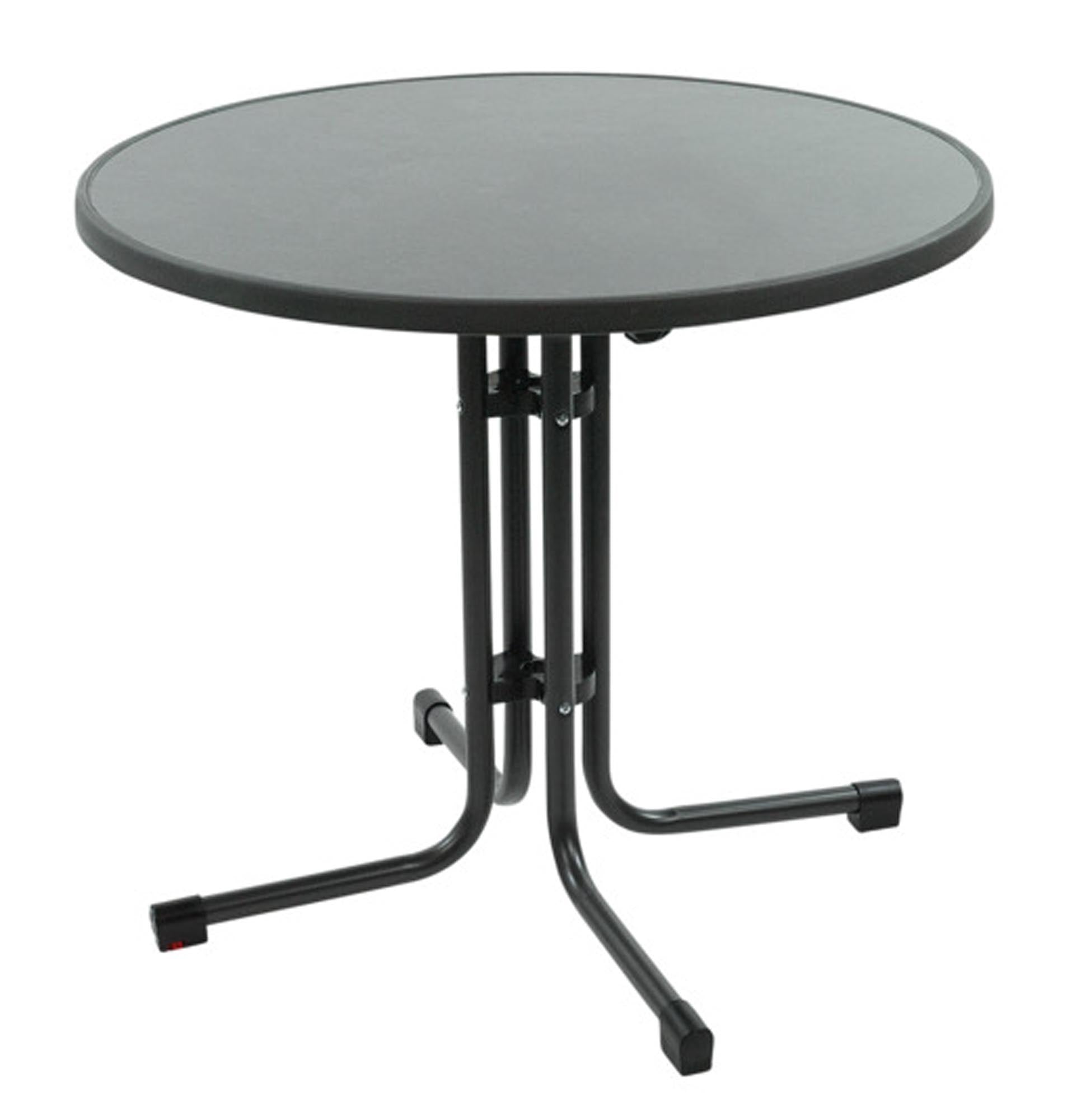 Entdecken Sie den SIENA GARDEN Klapptisch Paco (ø 80 cm) – robust, wetterfest und klappbar. Ideal für Garten, Terrasse und Balkon!