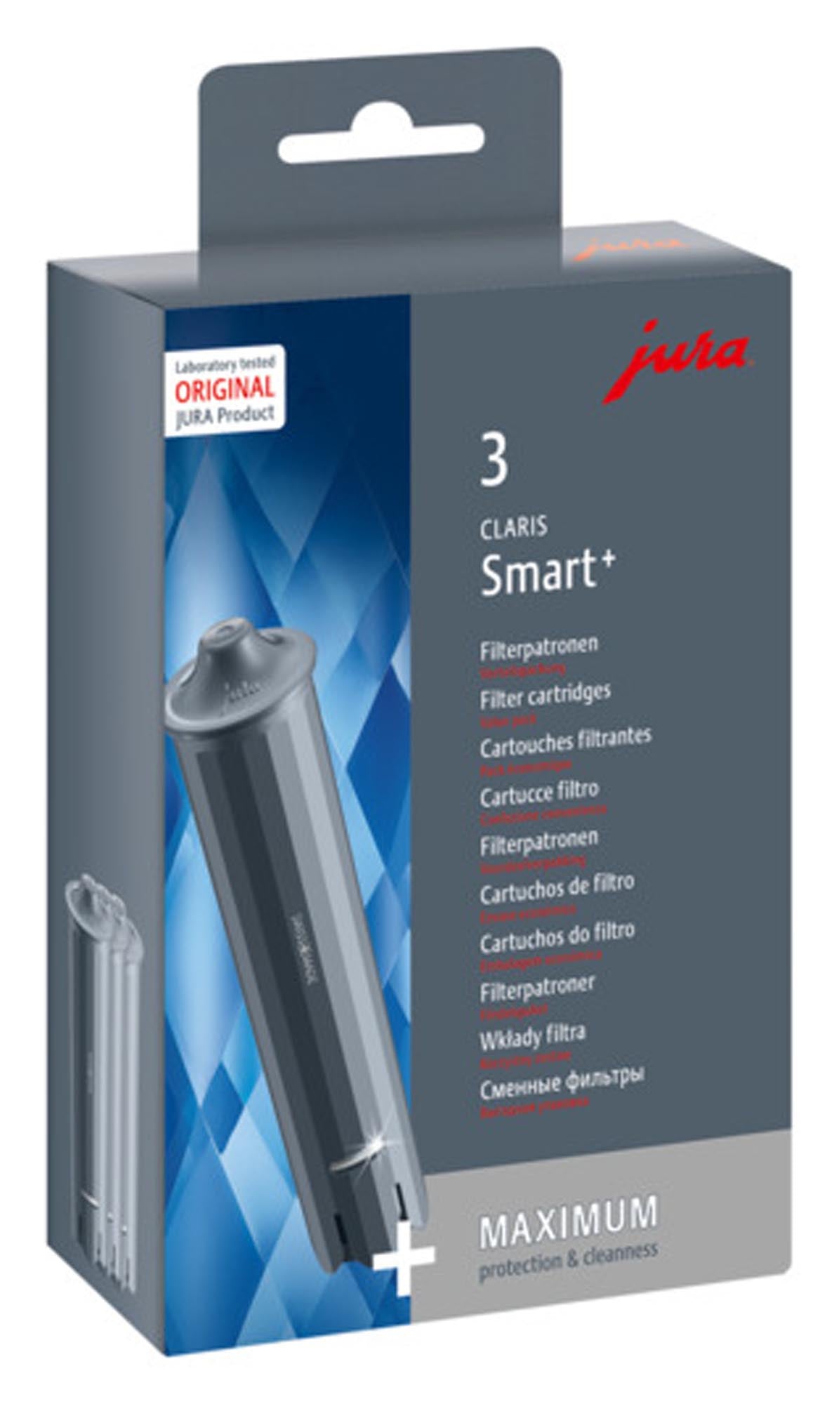 JURA Claris Smart Filter 3er-Pack: Optimale Wasserqualität für perfekten Kaffeegenuss. Schützt Ihren Vollautomaten vor Kalk und sorgt für volles Aroma.