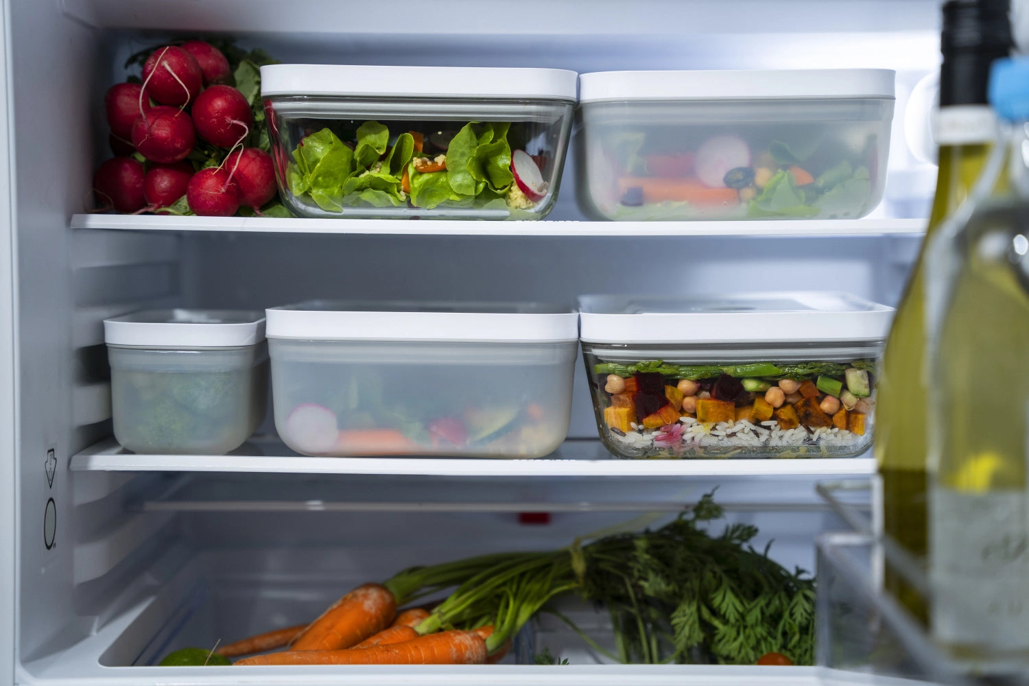 Vakuum-Kühlschrankbox, Kunststoff, 24.1x18.1x9.7 cm - 2L