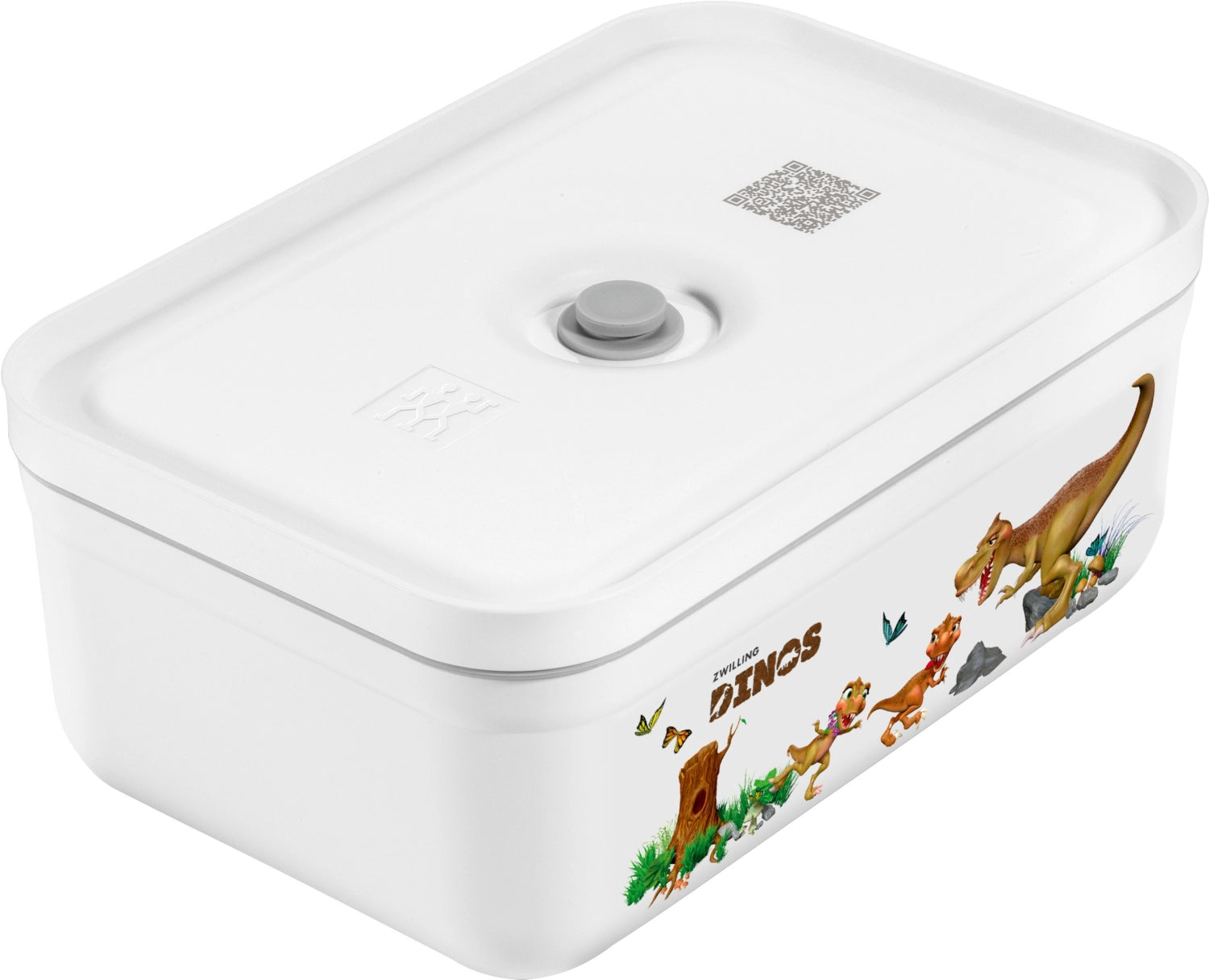 Vacuum lunch box L, plastic, Dino, 21.7x14.6x9.1 cm - 1.3l