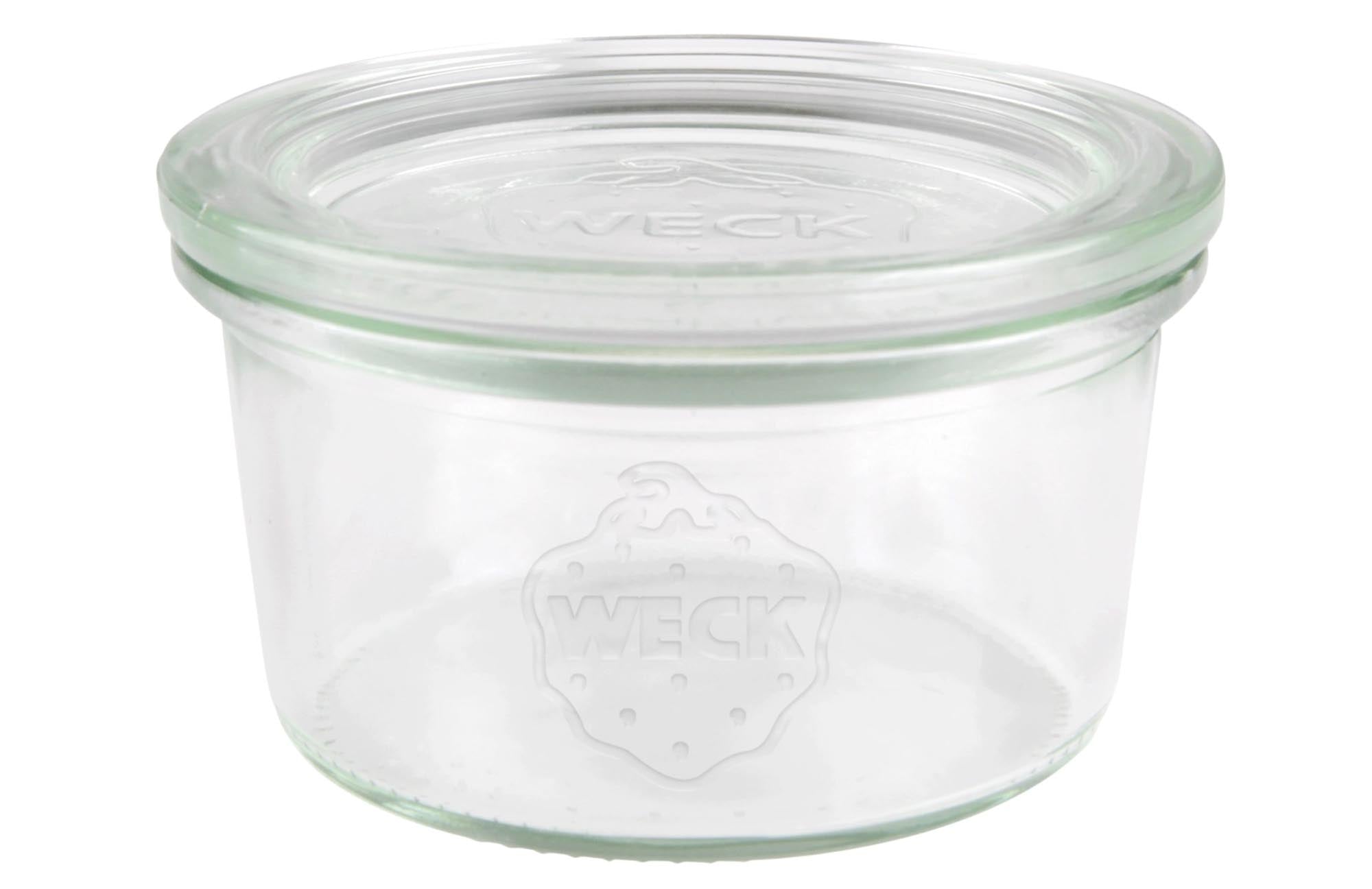 Das WECK Sturzglas 165ml RR80 mit Deckel ist ideal für die Aufbewahrung von Lebensmitteln. Hitzebeständig, chemiefrei und spülmaschinenfest.