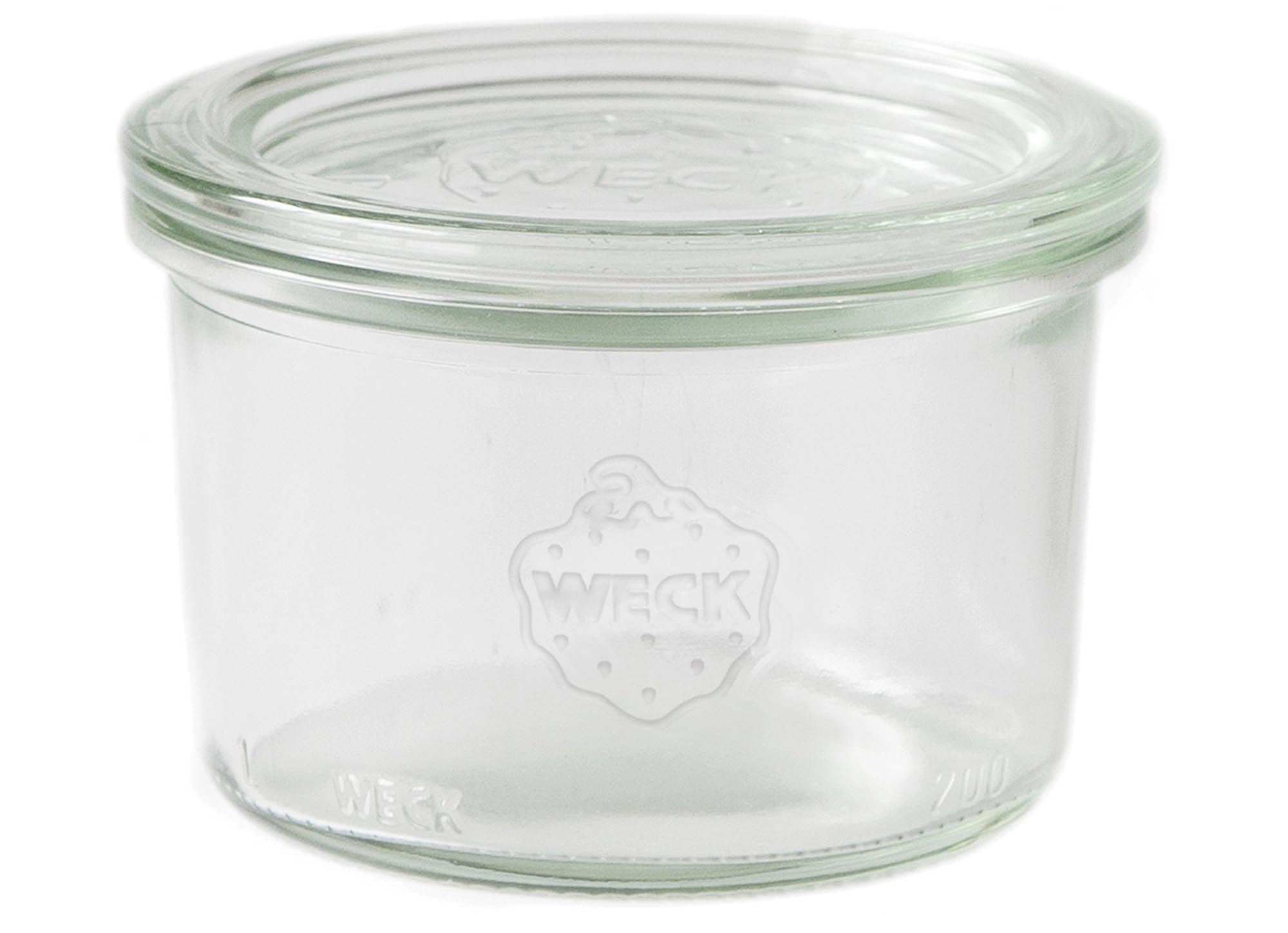 WECK Sturzglas 200ml RR80 mit Deckel in Transparent präsentiert im Onlineshop von KAQTU Design AG. Aufbewahrungsbehälter ist von Weck