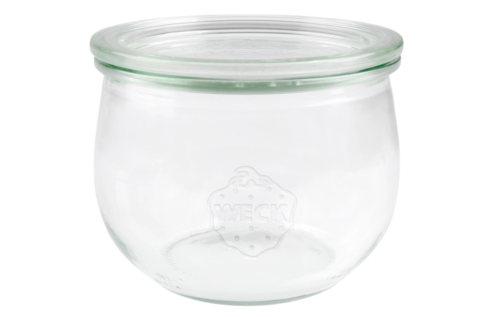 Entdecken Sie das WECK Tulpenglas 580ml RR100 mit Deckel – ideal für Marmeladen, Saucen und mehr. Hitzebeständig, spülmaschinenfest und geschmacksneutral.