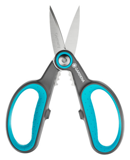 Entdecken Sie die GARDENA HerbCut, die perfekte Kräuterschere für präzise Schnitte und müheloses Entblättern von Kräutern in Ihrer Küche.