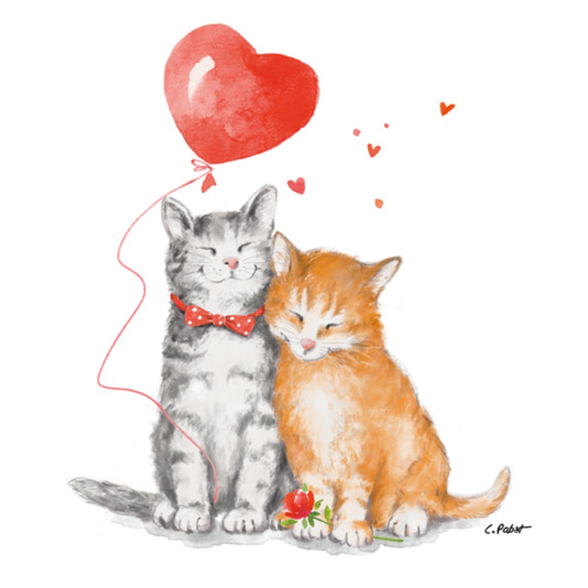 Entdecken Sie die PPD Servietten Cat Love 33x33 cm – stilvolle, umweltfreundliche Tischdekoration für Katzenliebhaber. Ideal für Feiern und den Alltag!
