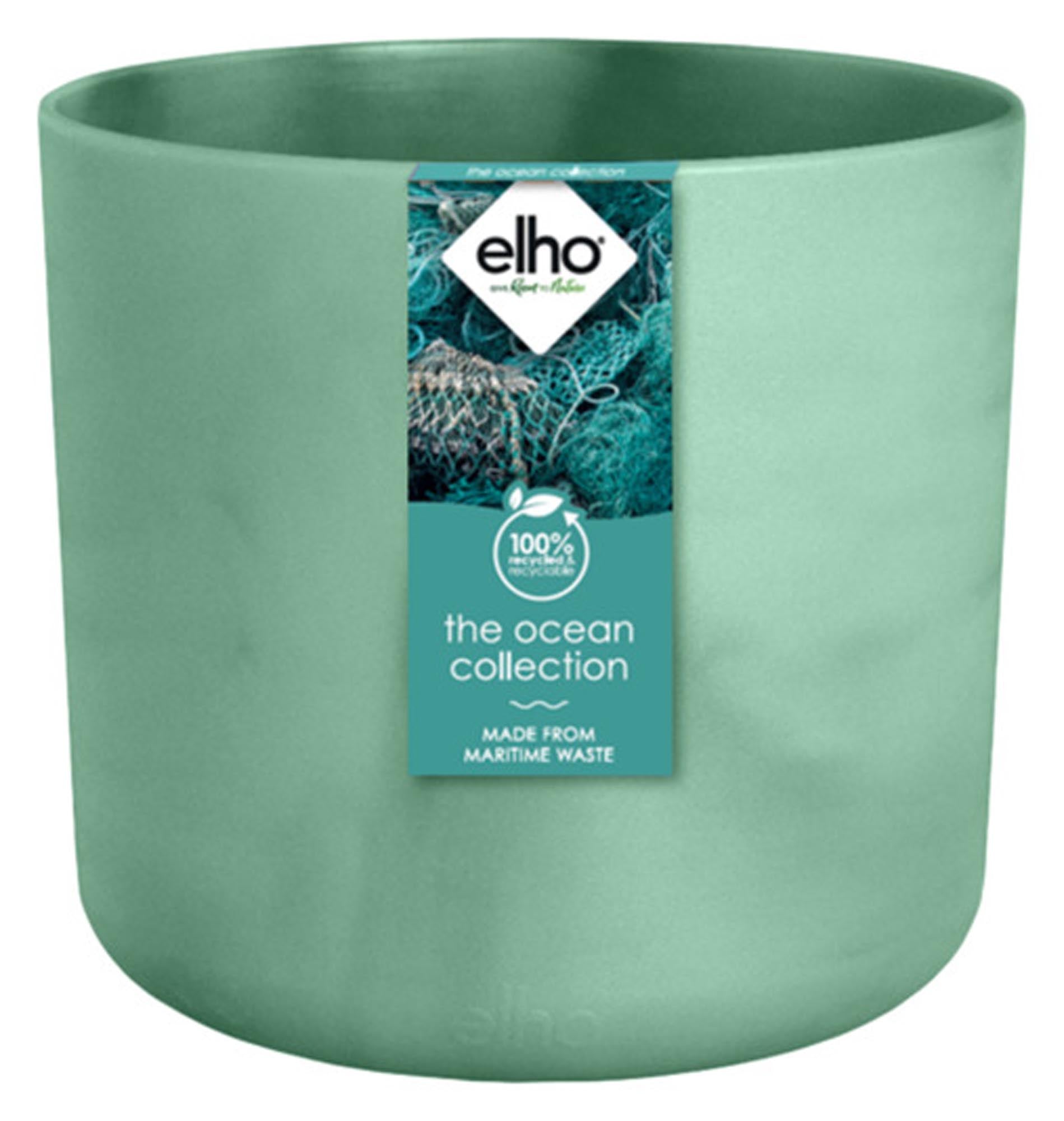 Entdecken Sie den ELHO Topf Ocean in pazifikgrün (ø 13,8 cm) – nachhaltig, robust und ideal für Ihre Pflanzen. Perfekt für jeden Raum!