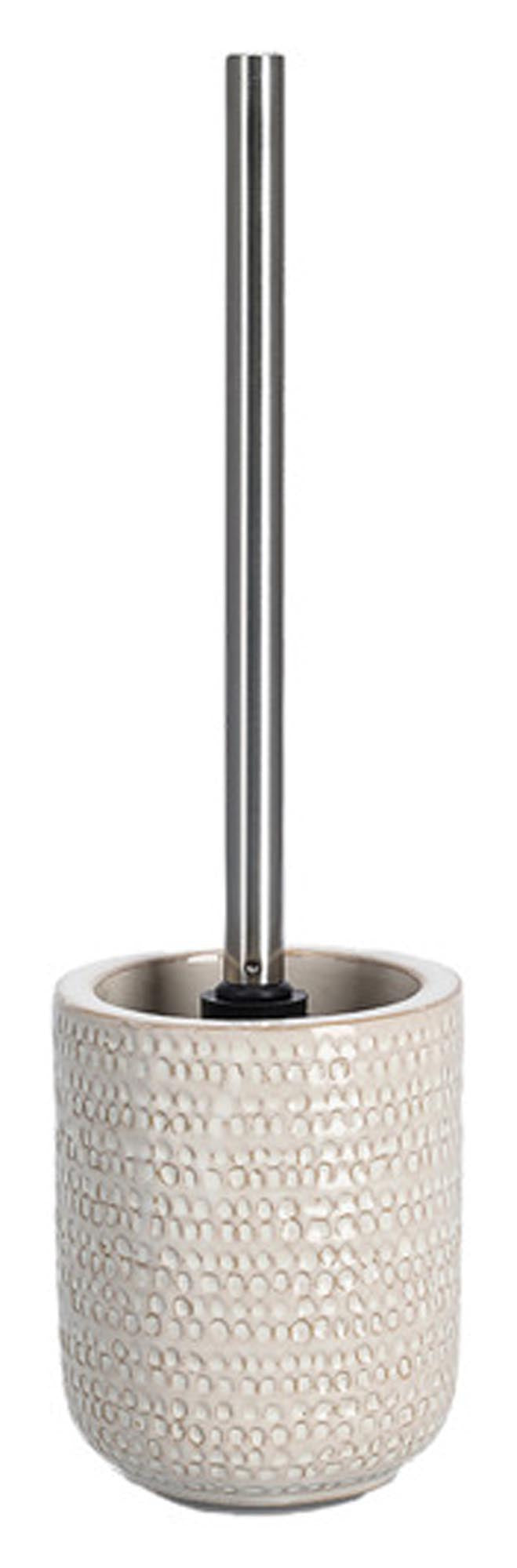 Entdecken Sie die ZELLER WC-Bürstengarnitur Struktur beige – stilvolles Badzubehör mit hochwertiger Verarbeitung, hygienischem Deckel und langlebigem Design.