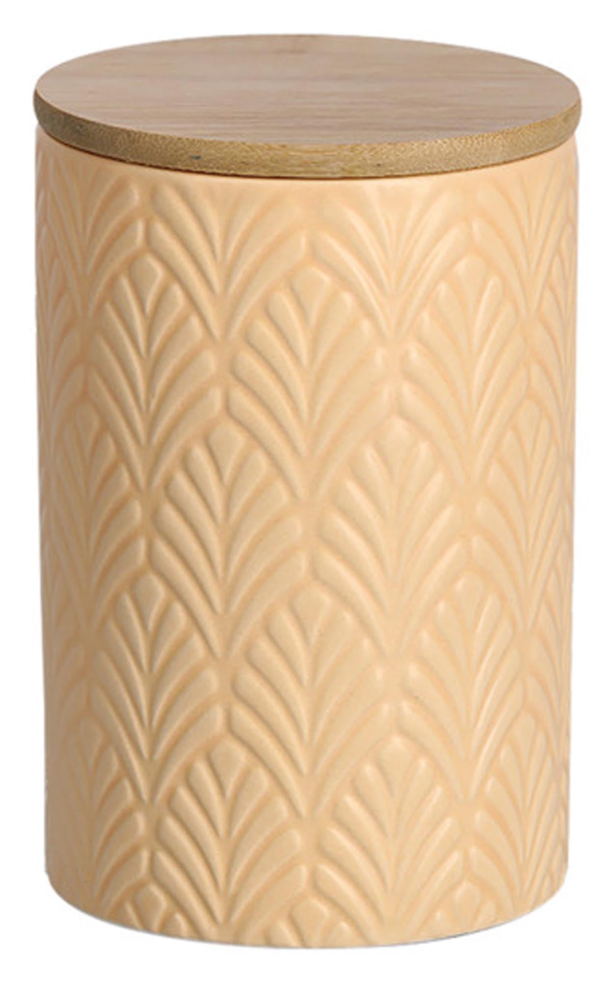 Die ZELLER Vorratsdose mit Bambusdeckel in peach (0.72 l) ist ideal für die Aufbewahrung von Lebensmitteln. BPA-frei, stapelbar und stilvoll!