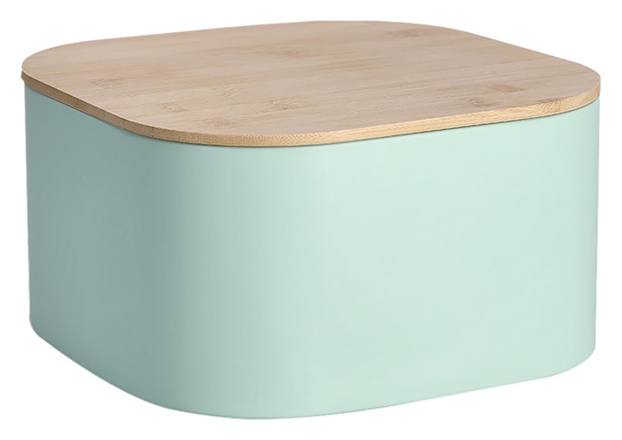 Entdecken Sie den ZELLER Brotkasten mint aus hochwertigem Bambus (26,5x26,5 cm) – stilvoll, funktional und ideal für frisches Brot!