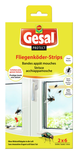 GESAL Fliegenköder Strip 2x6 Stück in präsentiert im Onlineshop von KAQTU Design AG. Insektenabwehr ist von GESAL PROTECT