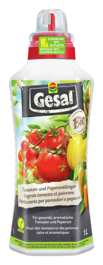 GESAL Tomaten- und Peperonidünger 1 l in präsentiert im Onlineshop von KAQTU Design AG. Gartenpflege ist von GESAL