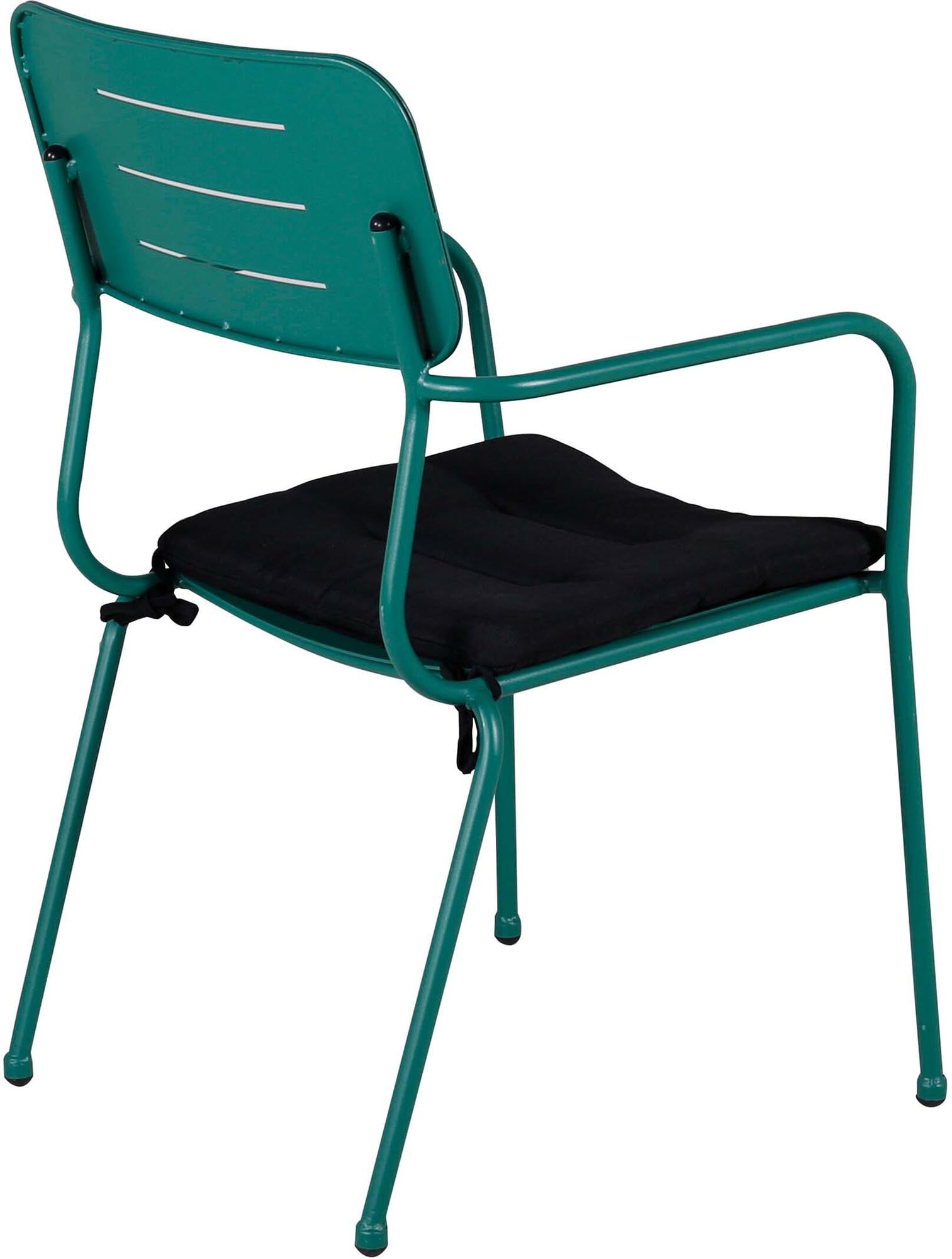 Nicke Stuhl von Venture Home: Stilvoller Gartenstuhl aus robustem Stahl, ideal für entspannte Sommerabende im Freien.