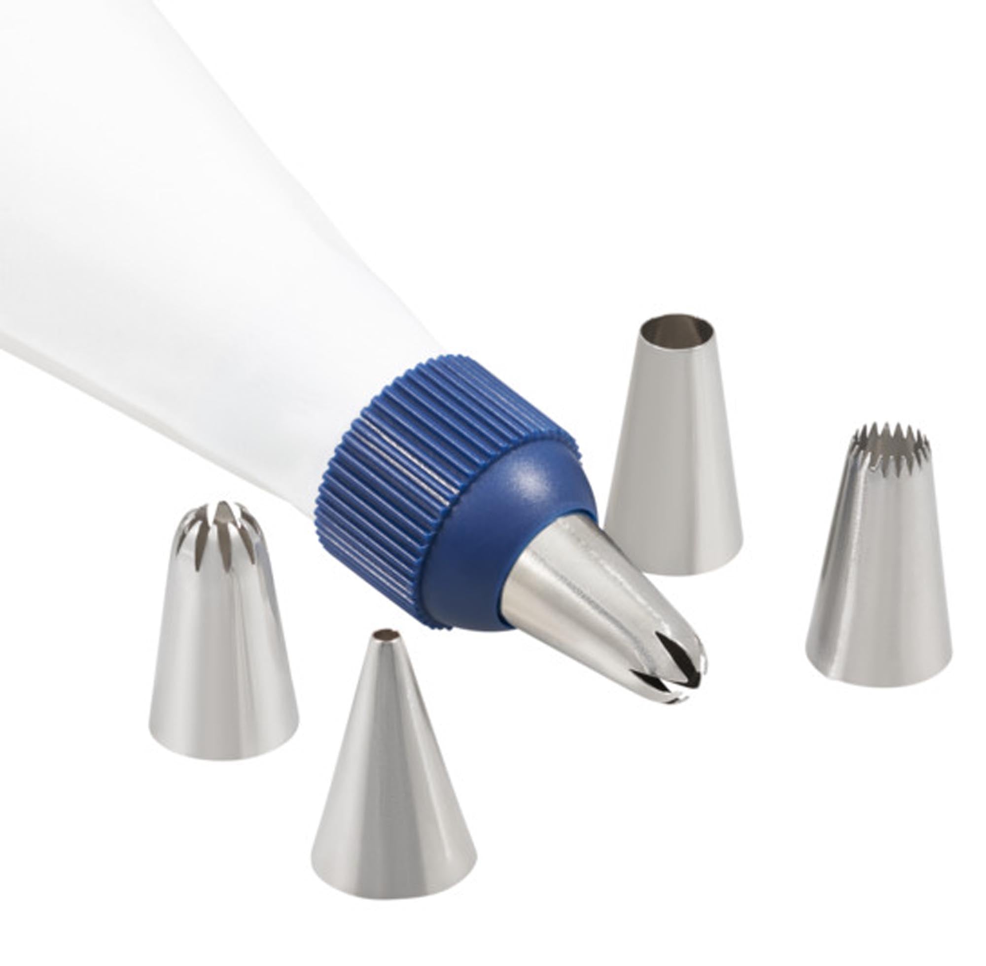 Entfalten Sie Ihre Backkünste mit dem ZYLISS Spritzbeutel-Set! Ideal für kreative Designs, langlebig und leicht zu reinigen. Perfekt für jeden Bäcker!