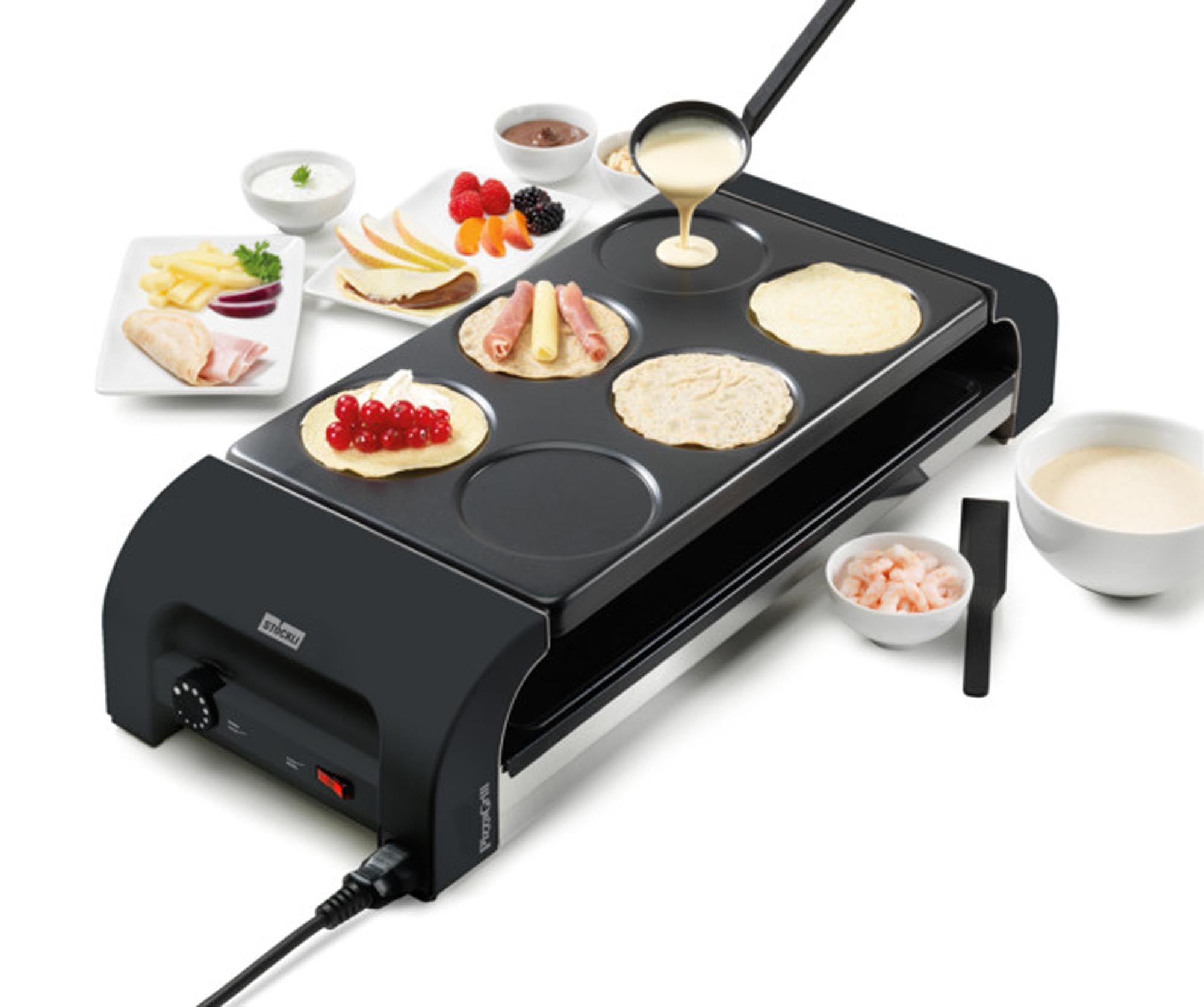 Entdecken Sie die STÖCKLI Crêpesplatte für for8 – ideal für Grillpartys! Genießen Sie perfekt gebratene Crêpes mit Leichtigkeit.